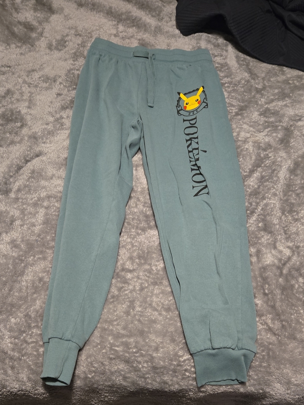 Kids' Teal Jogger Sweatpants with Pikachu Graphic